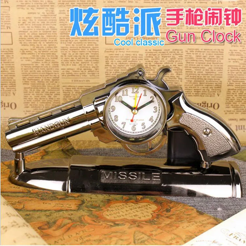 

Wholesale Gun style restoring ancient ways the alarm clock Creative restoring ancient ways is the alarm clock free shipping