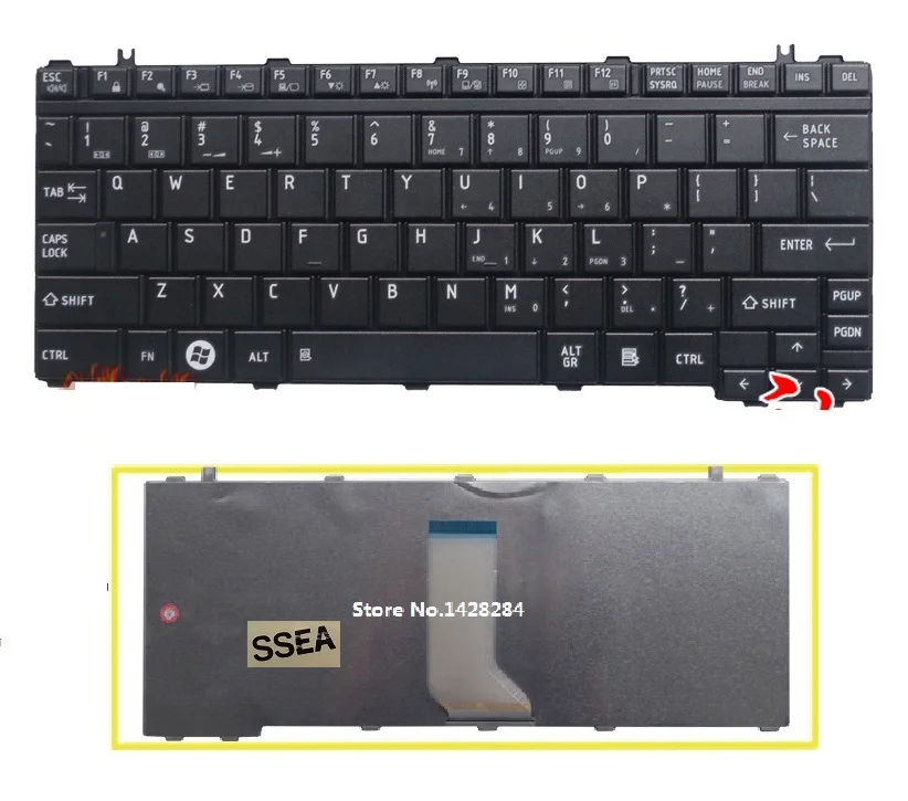 

Новая клавиатура SSEA для ноутбука Toshiba M830 M831 M866 M868 M819 M821 M852