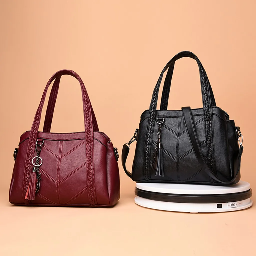 Модная простая маленькая квадратная сумка, женская модная однотонная сумка с бахромой, Большая вместительная сумка для покупок, сумка-тоут, сумка для покупок#627