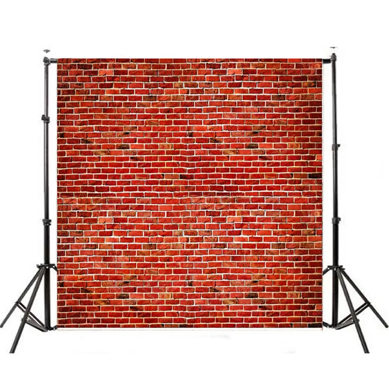

10x10FT Retro Red Brick Wall Photography Background Studio Photo Props Child Wedding Couple Anchor Photo Backdrop Party Backdrop