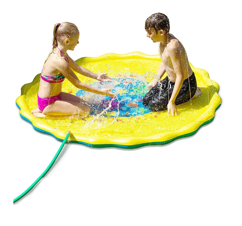 Детская летняя игра подушка для воды плавательный бассейн надувная игрушка игровой пляжный коврик газон надувная брызгающая игрушка ванночка