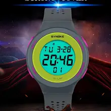 SYNOKE бренд мужской светодиодный цифровые военные часы 50 м водонепроницаемые спортивные женские часы модные уличные наручные часы Relogio