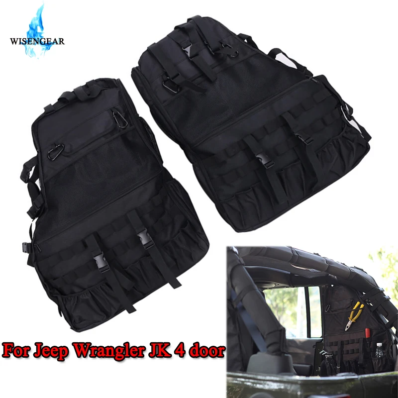 Wisengear 2 Pcs Multi Zakken Opslag Organisatoren Cargo Zadeltas Bagage Tool Bag Gadget Houder Voor Jeep Wrangler Jk 4 deur/ Wisengear 2 Pcs Multi Zakken Opslag Organisatoren Cargo Zadeltas Bagage Tool Bag Gadget Houder Voor Jeep Wrangler Jk 4 deur/