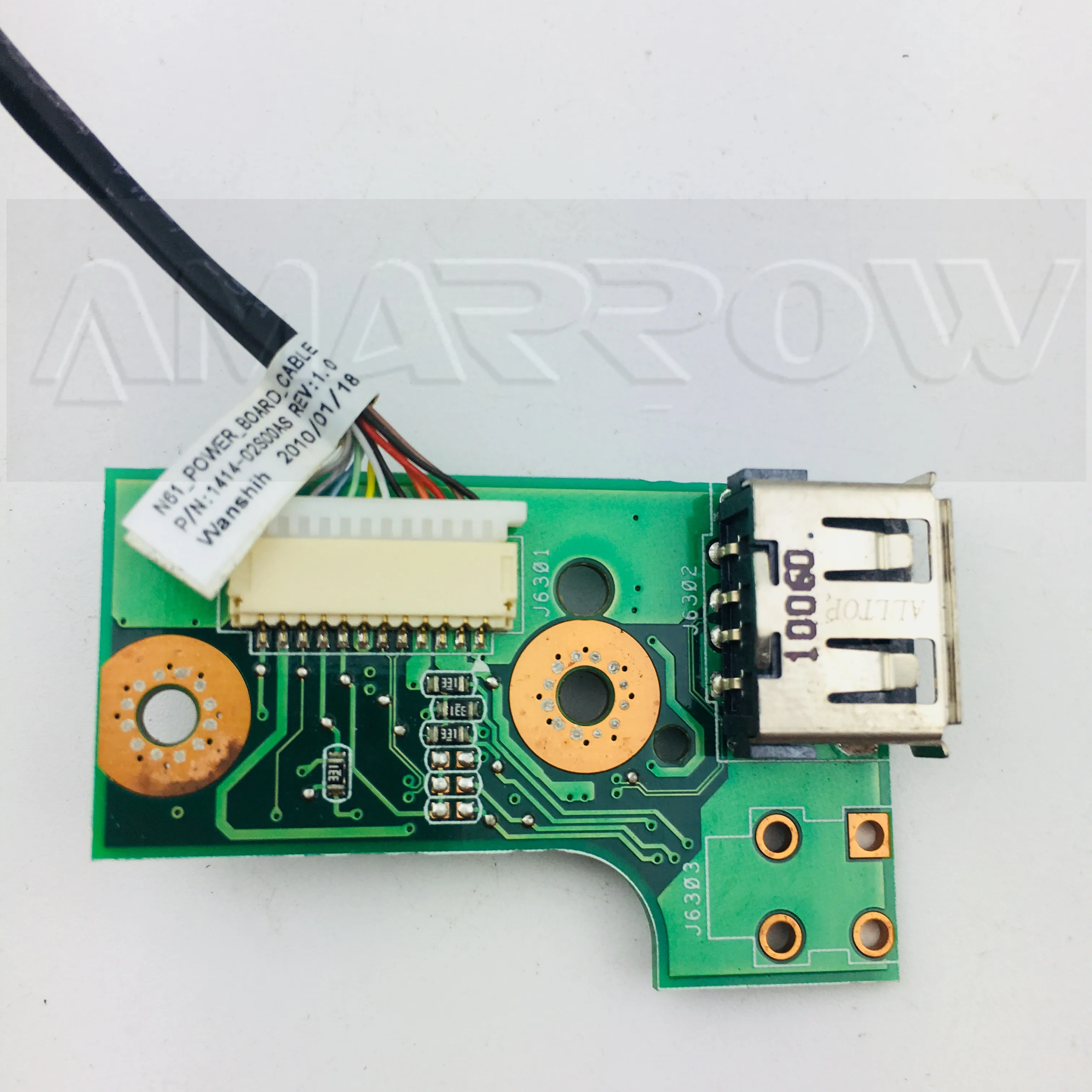 Оригинальный Для Asus N61J N61JV N61VG Кнопка питания плата выключателя USB