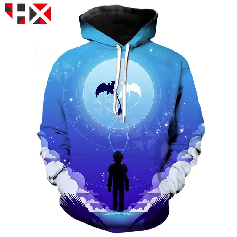 

HX 3D Print T Shirt How To Train Your Dragon Harajuku Men Women Hoodies Anime Sweatshirts Unisex Casual Short Sleeve Tops A380