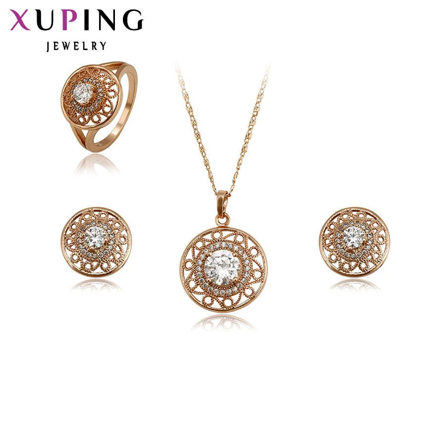 Conjunto De Joyas Para Mujeres Xuping Rose Gold Choi Wedding Conjunto De Joyas Para Mujeres Xuping Rose Gold Choi Wedding