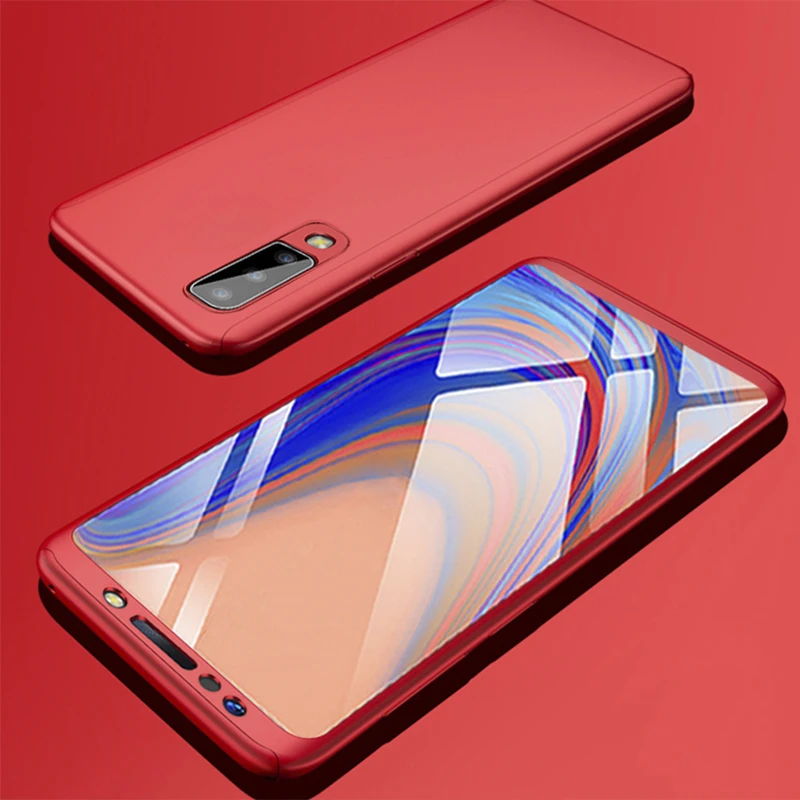 

360 Full Body Protective Cover Phone Case For Samsung A9 2018 A8s Plus Screen Protector Case For Samsung Galaxy A6 A7 A8 2018