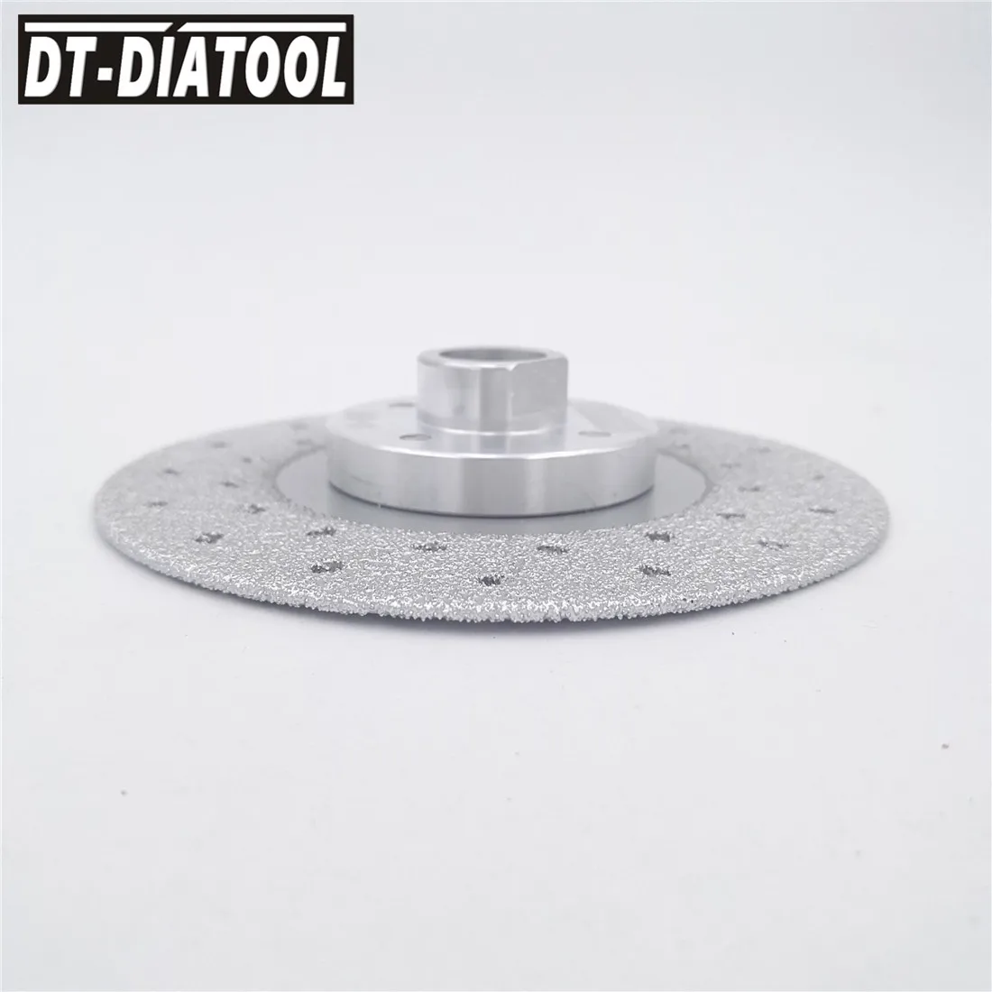DT-DIATOOL 1 шт. двухсторонний вакуумный паяный Алмазный диск с 5/8-11 фланцем шлифовальный круг пильный диск для гранита и бетона
