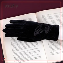 REALBY модные однотонные Элегантные перчатки осень-зима женские теплые перчатки с сенсорным экраном красивые мягкие перчатки тонкие перчатки для вождения