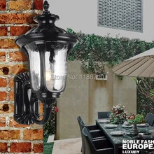 Европейский тип водонепроницаемый Коламбия Европейский стиль кованого железа освещение для внутреннего двора открытый настенный светильник Фабричный выход