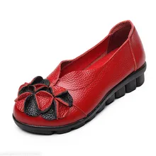 Пояса из натуральной кожи Обувь женщина Повседневное на платформе слипоны Туфли без каблуков Приятно Бабочкой Мокасины comfortanble лианы женская обувь p5d58