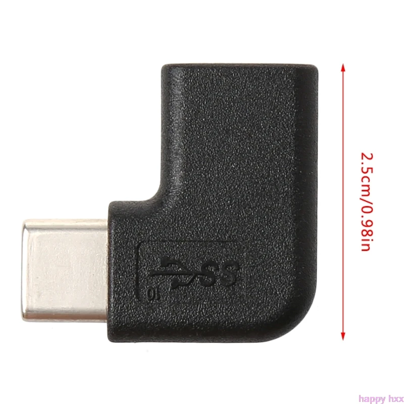 90 градусов под прямым углом USB 3,1 type C Мужской и женский USB-C конвертер адаптер