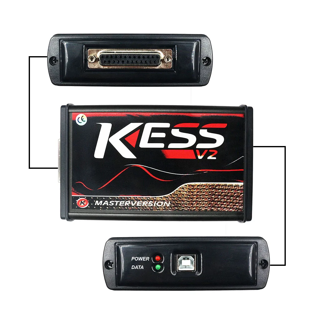 Онлайн красный ЕС KESS V2 5,017 V2.47 Ktag V7.020 OBD2 менеджер Тюнинг Комплект KESS V5.017 4 светодиодный K-tag V2.25 BDM Рамка ECU программист