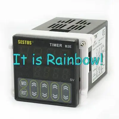 

Free Shipping 0.01S-99H99M 4 Digital 2 Relay Output Timer Timing Delay DC/AC 12-24V