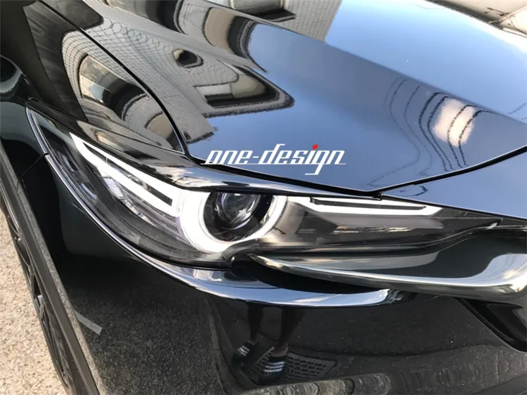 

Fit for Mazda CX-5 2017 CX5 KF DG carbon fiber headlight eyebrow eyebrow