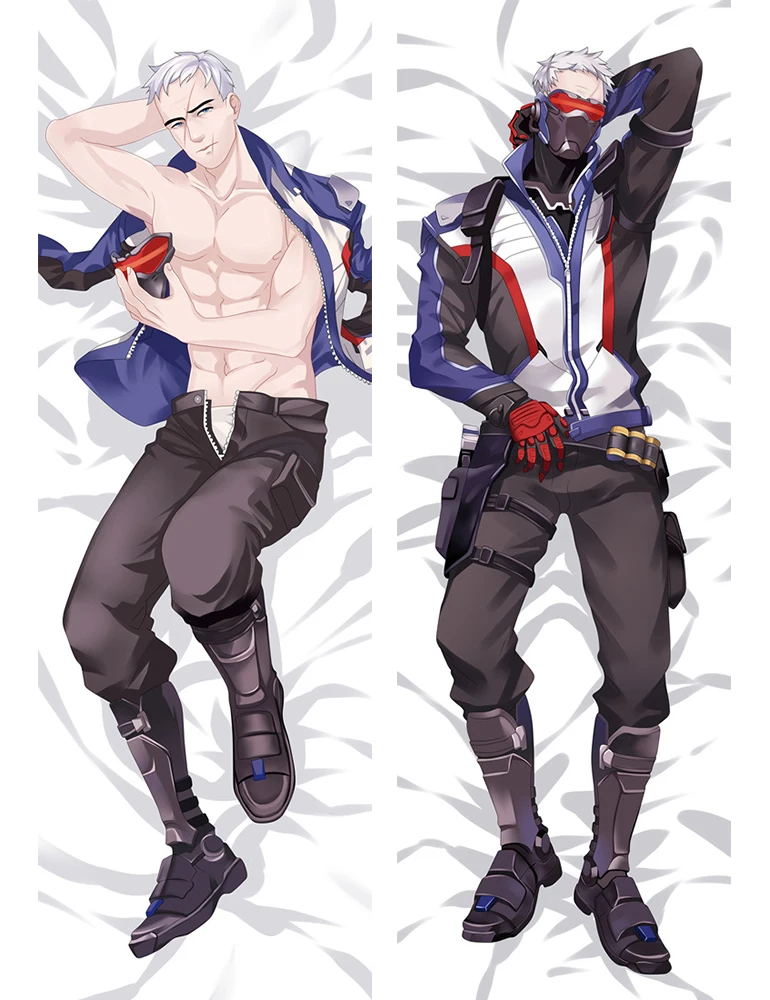 Аниме OW Mercy& Mei& Tracer& Widowmaker& D. Va& SOLDIER: 76& mcchini otaku Подушка «Dakimakura» чехол обнимающий тело наволочка - Цвет: 69013