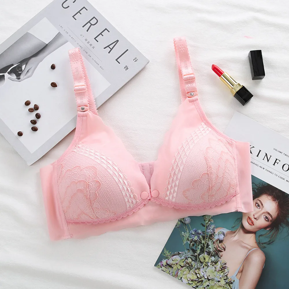 2019 Womens fashion sport underwear seamless maternity bra comfortable loose bra chest underwear girls bra top para mujeres 40J4 (6)