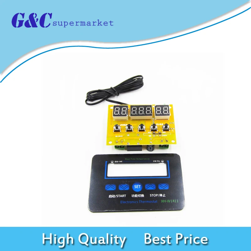 LED Digital Temperature Controller DC 12V 10A XH-W1411 Thermostat Control Switch
LED Digital Temperature Controller DC 12V 10A XH-W1411 Thermostat Control Switch