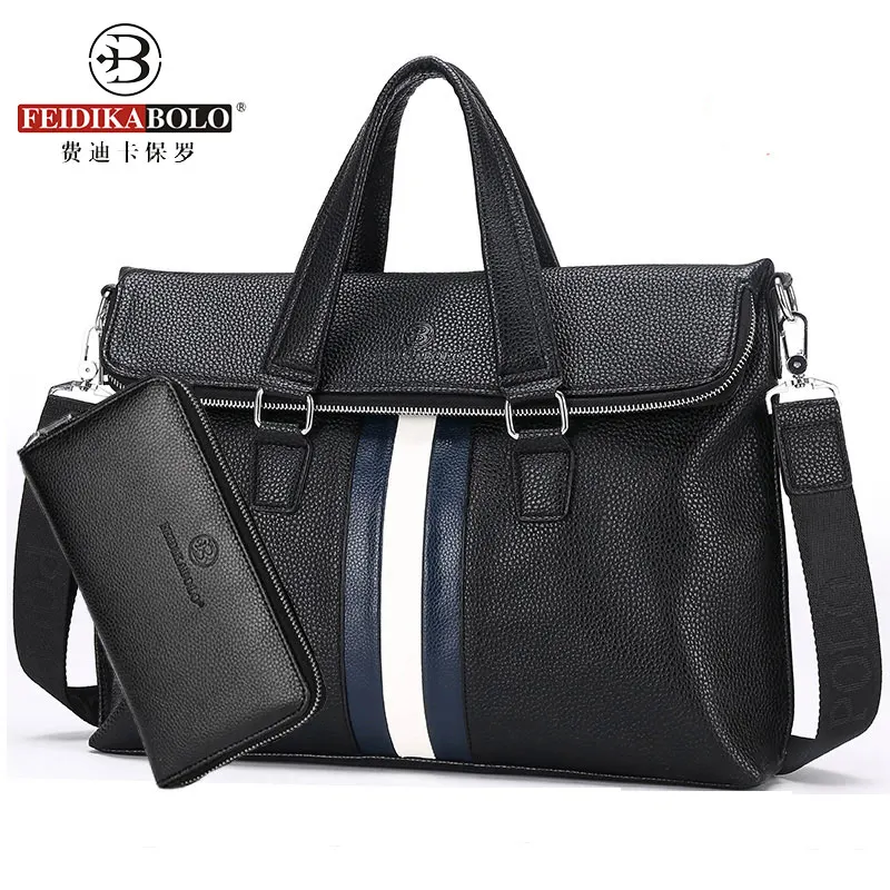 Wholesale mens Vintage Business Briefcase Anti-theft Alarm Aktentasche PU Leader Casual Men Bag Laptop Tote Bags Maletin Hombre