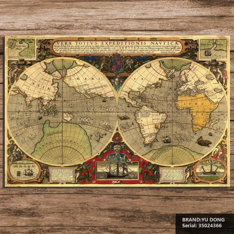 Old world map Still life Modern oil Painting Drawing art ...
