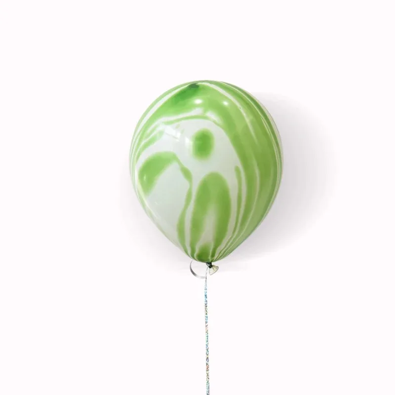 6 шт. 12 дюймов воздушные шары Цвета Агата красочные латексные для детского душа день рождения Декор Свадебные украшения принадлежности детские игрушки - Цвет: green