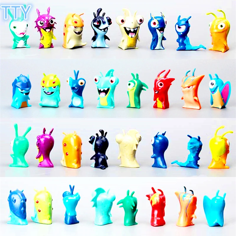 Новинка 16 шт./компл. Slugterras фигурка игрушка 5 см ПВХ украшение для детской