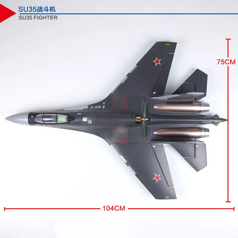 Новый su35 EPO самолет SU 35 RC Самолет Хвост толкатель размах крыльев 750 мм