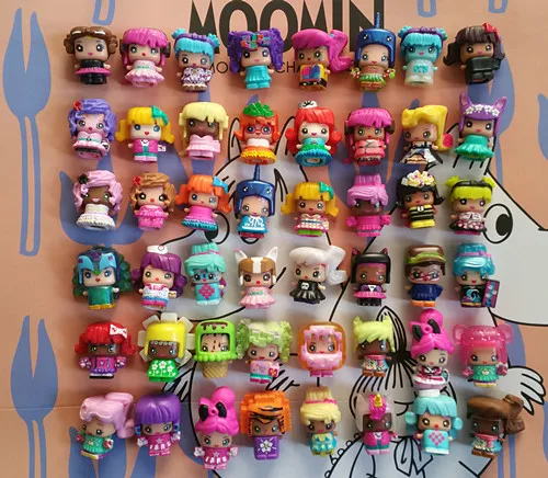 

20pcs/set 2.5cm Mixie Mini Pinypon Scented Action figure Doll PVC lalaloopsy toy cartoon anime My Mini Mixie For Girl d11