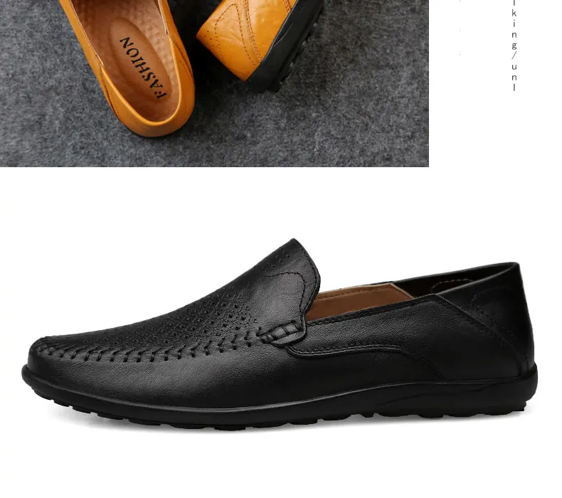 Homem Mocassins Sapatos masculinos Marrom Preto Mens
