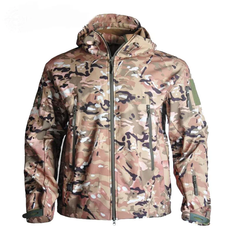 Тактическая софтшелл TAD охотничья одежда мужская военная форма Кемпинг походные костюмы уличная камуфляжная ветрозащитная куртка или брюки - Цвет: Jacket 05