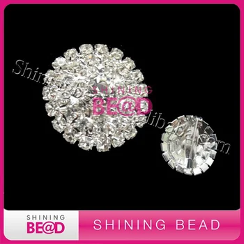 

100pcs/lot+New Product Round Shape Crystal Rhinestone Brooch For Wedding Invitation China Supplier