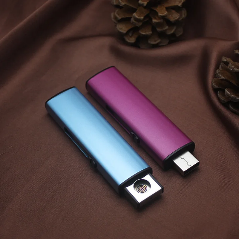 Новое поступление электронная USB Зажигалка перезаряжаемый прикуриватель