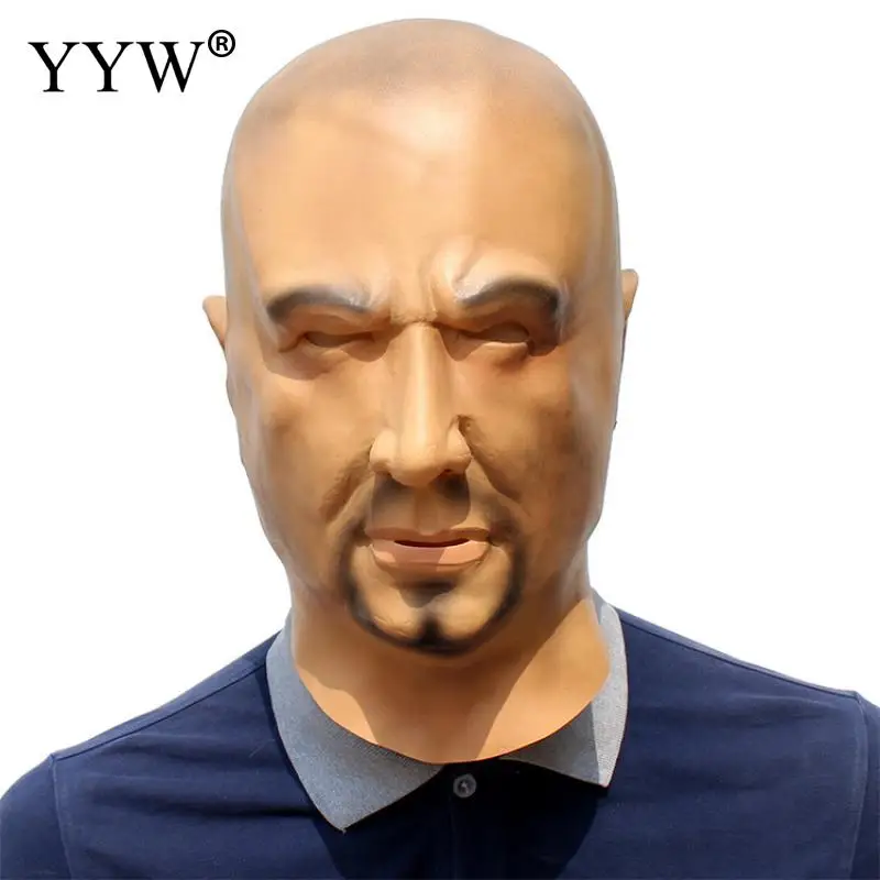 

Scary Full Head Male Man Masks Realistic Latex Human Mask For Halloween Fancy Dress Mascaras Cosplay Horror Masker Party Masque