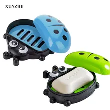 Xunzhe высокое качество творческий божья коровка коробка Мыло удерживать воду Мыло Пластик коробка для хранения Интимные аксессуары Ванная комната аксессуар