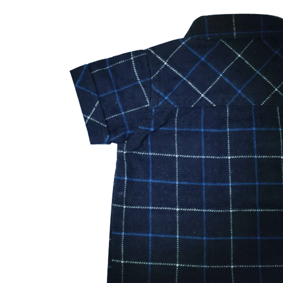4 Baby Clothing Newborn Boy Shirts Plaid Flannel Shirts Checkered Blouses Short Sleeve Tops Toddler Bebe Shirts Infant Clothing_