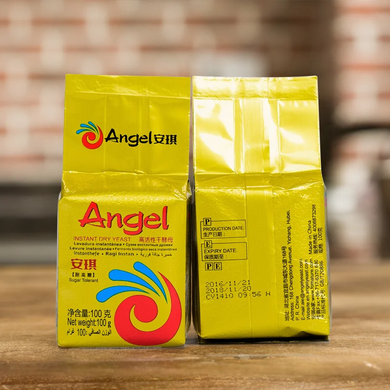 Angel 100 г сахара Толерантные мгновенные сухие дрожжи для хлеба
