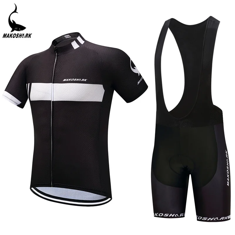 

MAKOSHARK Summer Cycling Set Racing Bicycle Clothing Mans Maillot Ropa Ciclismo 2017 Summer Quick-Dry MTB Bike Sportswear Suit