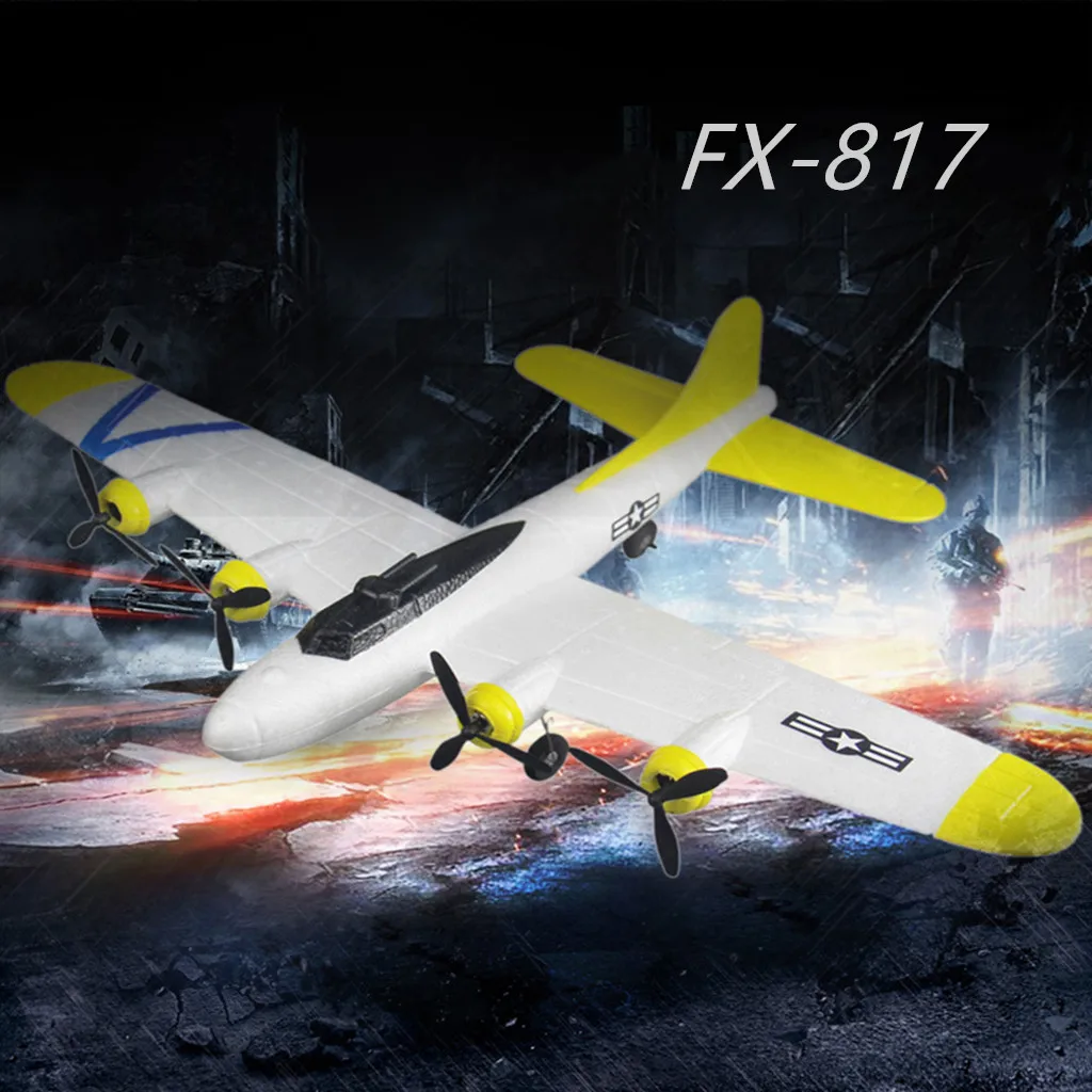 FX-817 2,4 GHz 2CH wingspan EPP RC бомбардировщик моделирование Игрушечная модель самолета Прочный EPP структура управления диапазон 100-120 метров