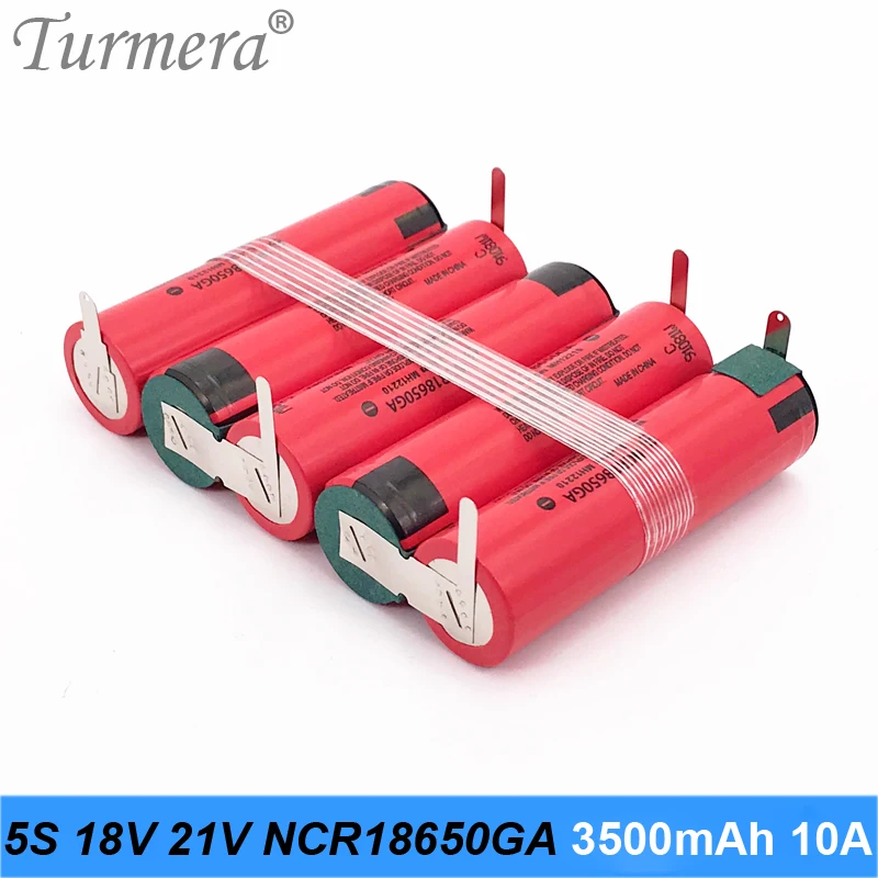 Ceny 5S1P 18v 21v bateria 18650 paczka ncr18650ga 3500mah akumulator spawalniczy do śrubokrętu narzędzie bateria i odkurzacz dostosowane MA