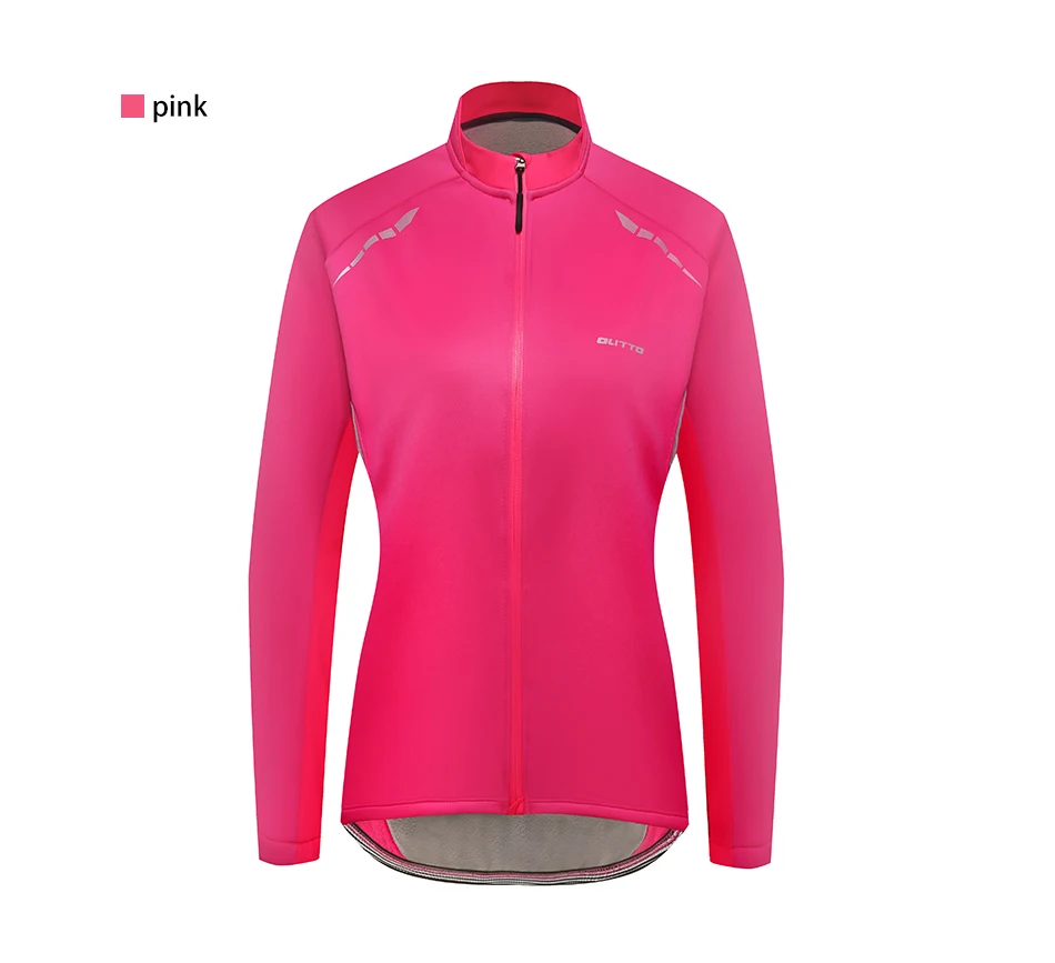 Женская Теплая Флисовая Куртка Outto для велоспорта, ветрозащитная теплая спортивная куртка для езды на горном велосипеде
