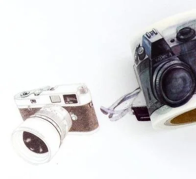1 рулон = 35 мм x 7 м Высокое качество Камера узор японский васи декоративные клей Клейкие ленты DIY маскировки Бумага Клейкие ленты стикеры