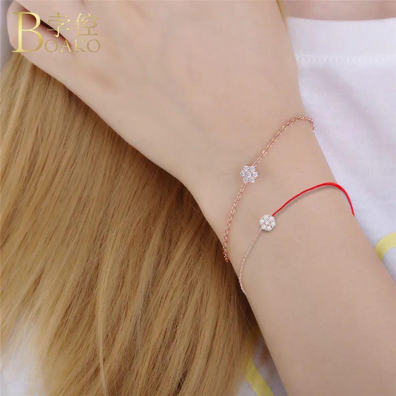 

Luxurious Austrian Crystal Bracelets For Women Red String Rope Thread Charm Girls Bracelet Bangles Jewelry Ladies Chain Gift R5H