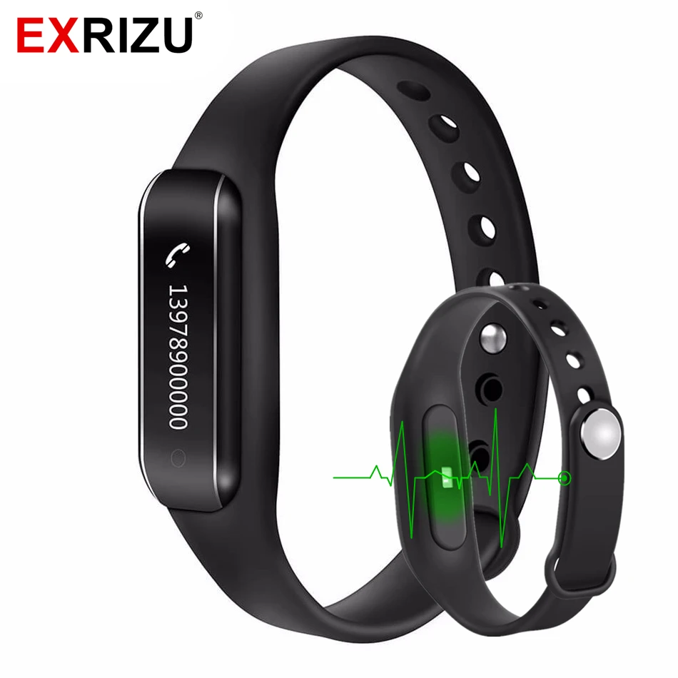 EXRIZU C6B Sport Bluetooth 4 0 Smart Wristband Band Heart Rate Monitor IP65 Waterproof OLED Smart