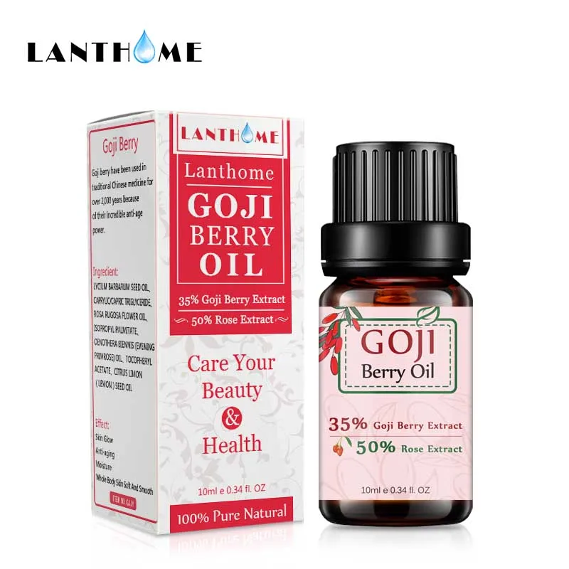 

Lanthome Hyaluronic Acid Goji Berry Essential Oil Anti Wrinkle Anti Aging Rose Flavor Chinese Wolf Berry Goji Lifting Face Serum