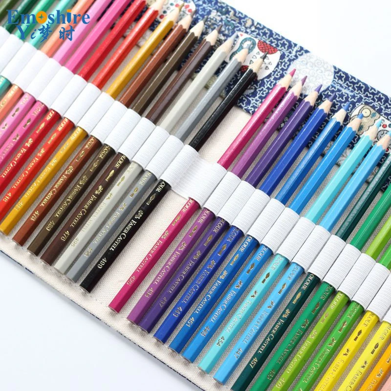 Emoshire Owl Cloth Handmade Pencil Bag Color Canvas Rings Men and Women Color Pencil Drawings Large Pencil Bags (1)