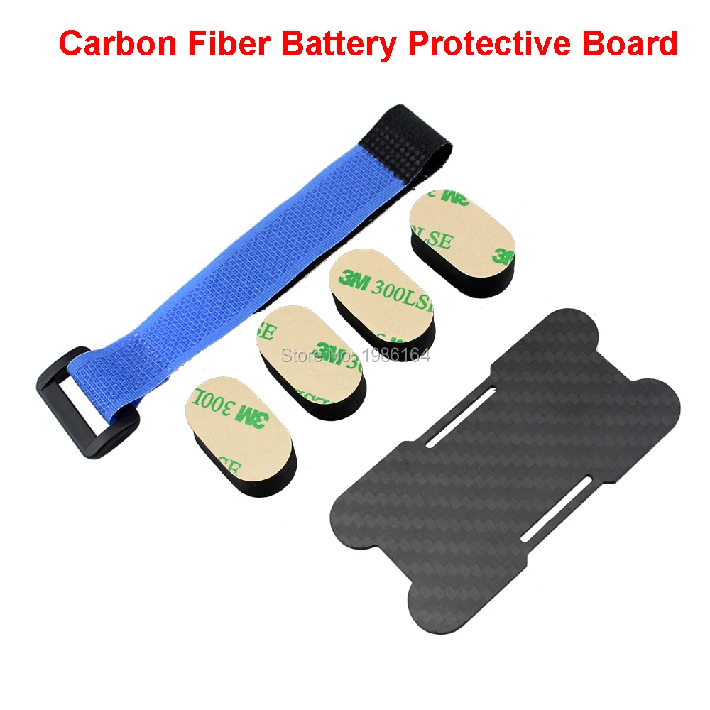 

Original 85mm Carbon Fiber Battery Protective Board Protector Battery Tie Down Strap Magic Bandage For RC Multicopter Frame