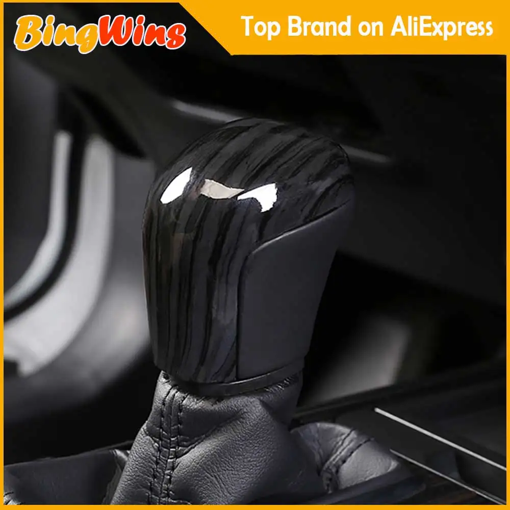 

Car Styling ABS Plastic Gear Shift Knob Head Cover Trim Decoration Sticker For Toyota Camry 2018 Interior Accessori