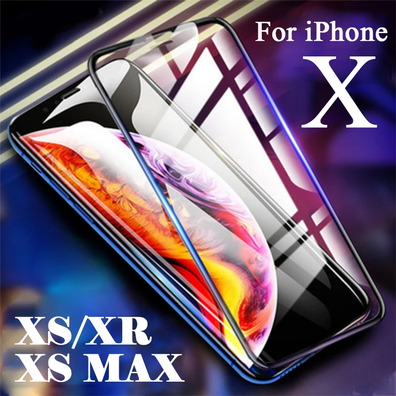 Protective Glass On The For iPhone X XR XS MAX XMAX MAS Glas 10 10S