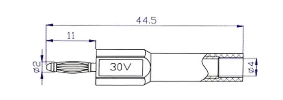 2mm to 4mm Adapter