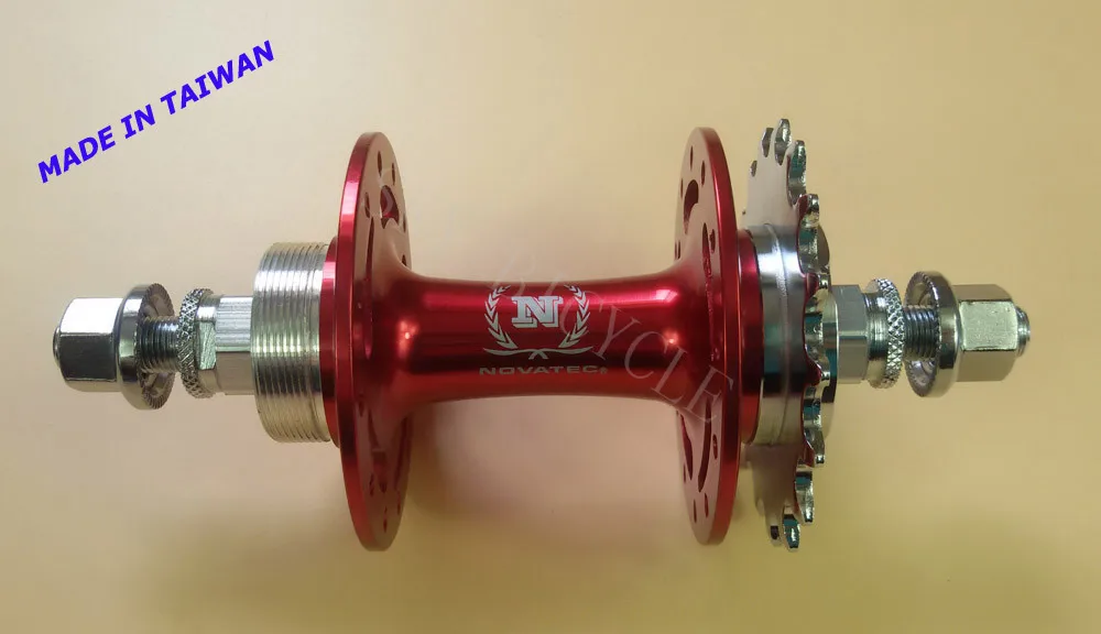 Made in Taiwan Novatec A166SBT 24H rear hub fixed gear track bike hub